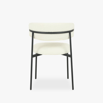Cadeira Branco com Estrutura em Preto VARDE