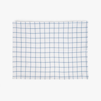Conjunto de dois panos de Cozinha Xadrez Azul e Branco EVERYDAY