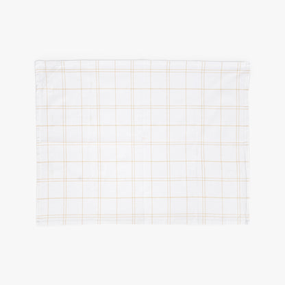 Conjunto de dois panos de Cozinha Xadrez Bege e Branco EVERYDAY