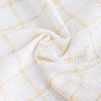 Conjunto de dois panos de Cozinha Xadrez Bege e Branco EVERYDAY