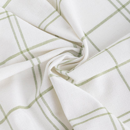 Conjunto de dois panos de Cozinha Xadrez Verde e Branco EVERYDAY
