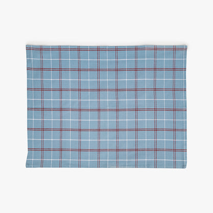 Conjunto de dois panos de Cozinha Xadrez Azul, Bordeaux e Branco CHECKS