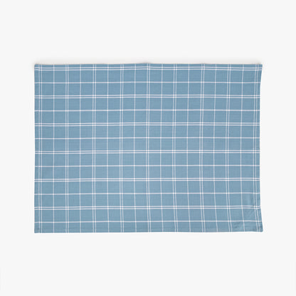 Conjunto de dois panos de Cozinha Xadrez Azul, Bordeaux e Branco CHECKS
