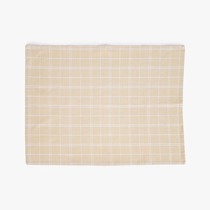 Conjunto de dois panos de Cozinha Xadrez Bege, Bordeaux e Branco CHECKS