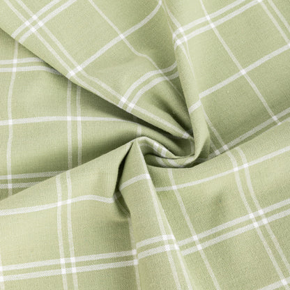 Conjunto de dois panos de Cozinha Xadrez Verde, Bordeaux e Branco CHECKS