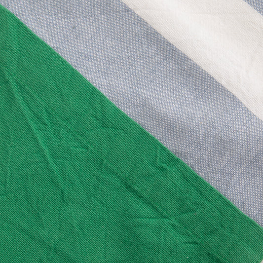 Avental de Algodão Riscas Azul com bolso Verde TÂNGER