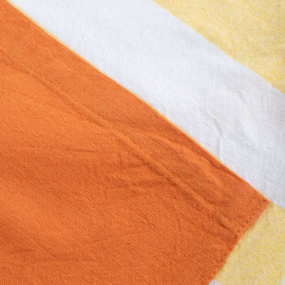 Avental de Algodão Riscas Amarelo com bolso Laranja TÂNGER