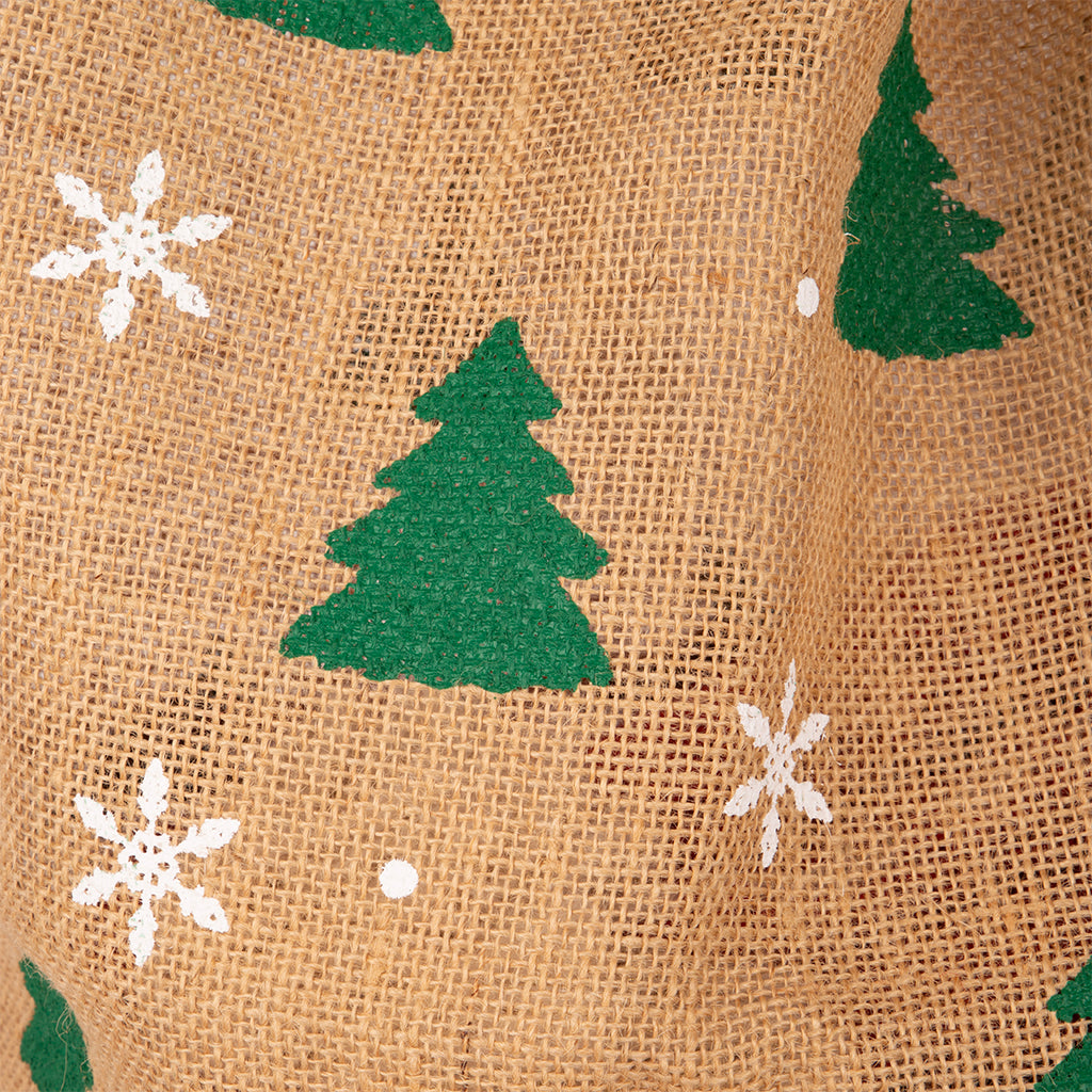 Saco de juta com pinheiros 76x51cm COZY