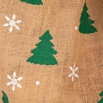 Saco de juta com pinheiros 76x51cm COZY