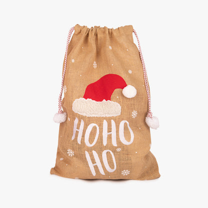 Saco de juta Ho-Ho-Ho 76x51cm COZY