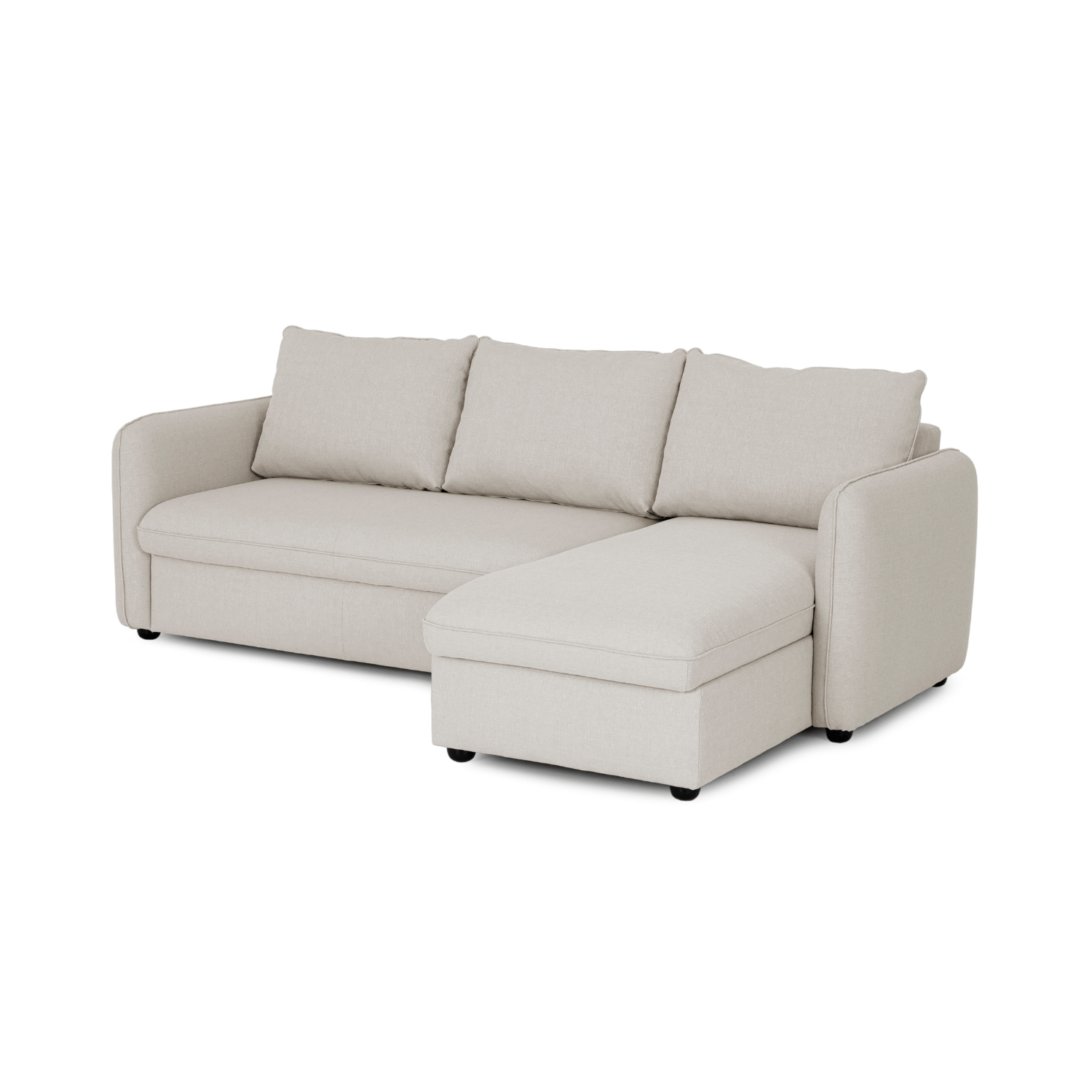 Sofá - Cama 4 Lugares - Sistema Easybed - Com Chaise Longue Reversível - VogueC1330BFSRG0442_C24