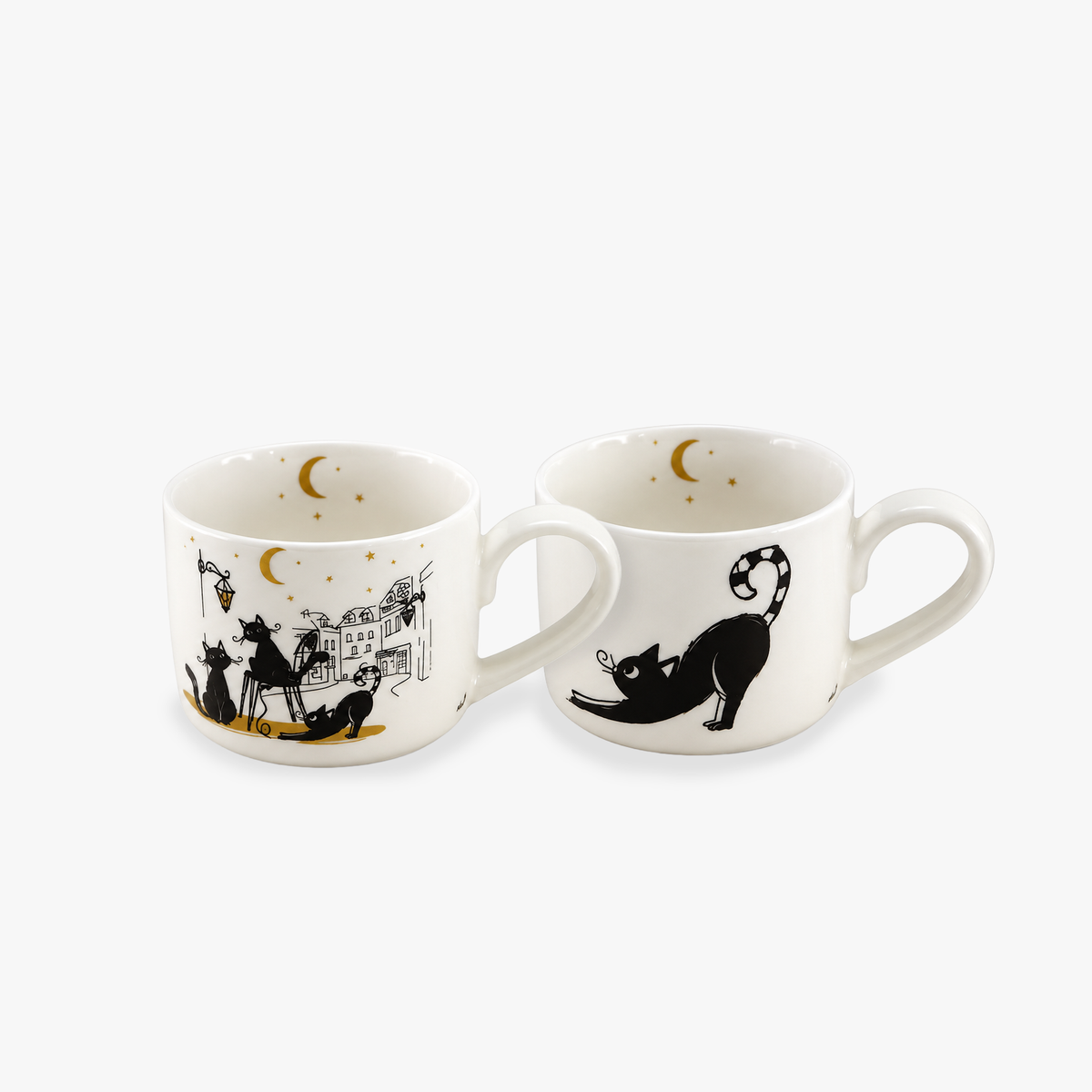 Set of 2 Cat Mugs 280ml CAT CREW