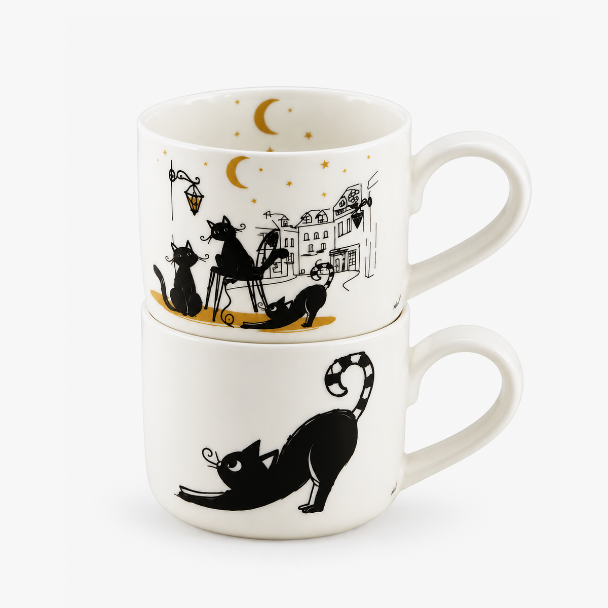 Set2TazasGatos 280ml CAT CREW