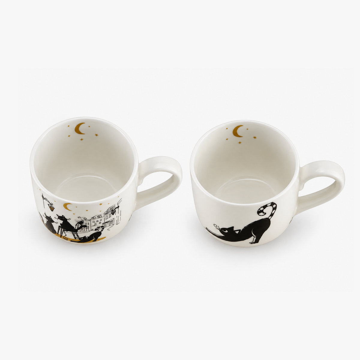 Set of 2 Cat Mugs 280ml CAT CREW
