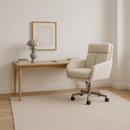 Cadeira de Escritório Giratória Tecido Bege NÓRDIS