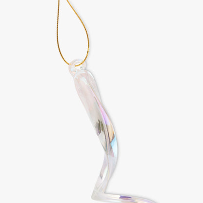 Enfeite Estalagmite vidro 14cm