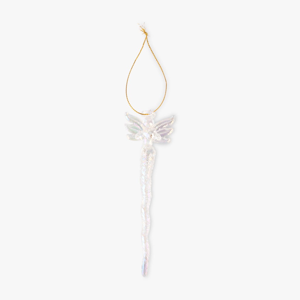 Enfeite anjo vidro I 13cm