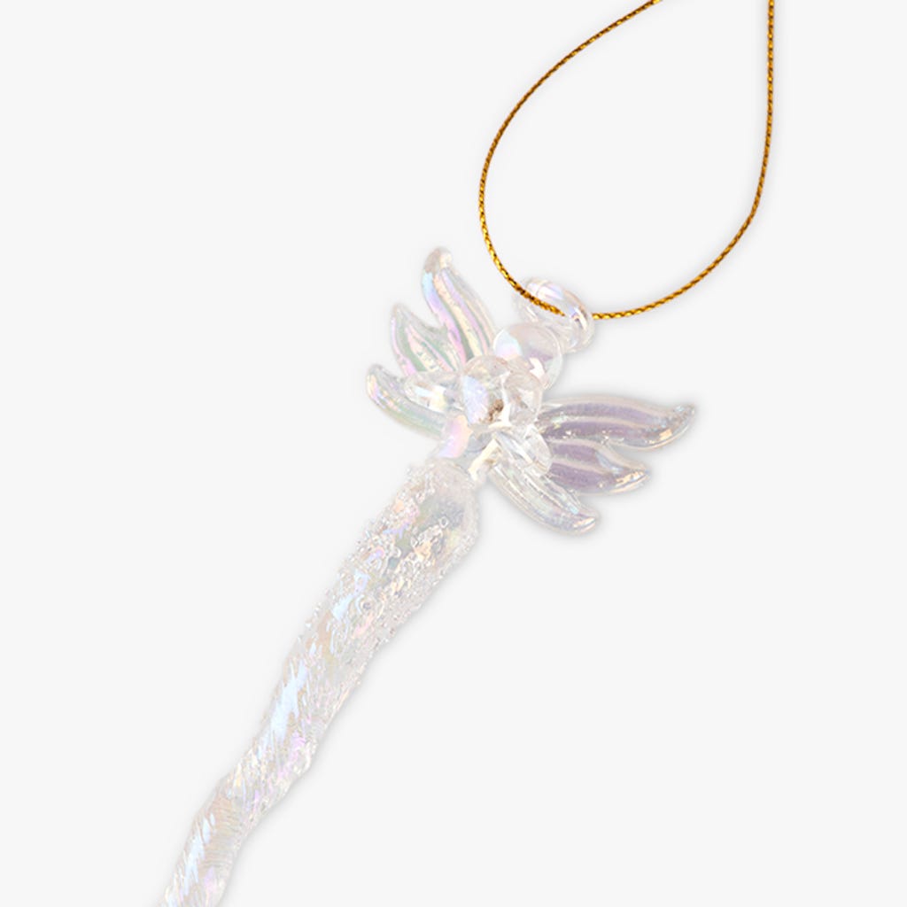Enfeite anjo vidro I 13cm