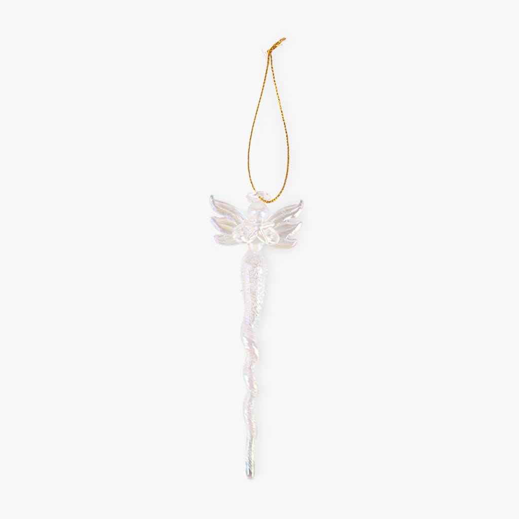 Enfeite anjo vidro II 13cm