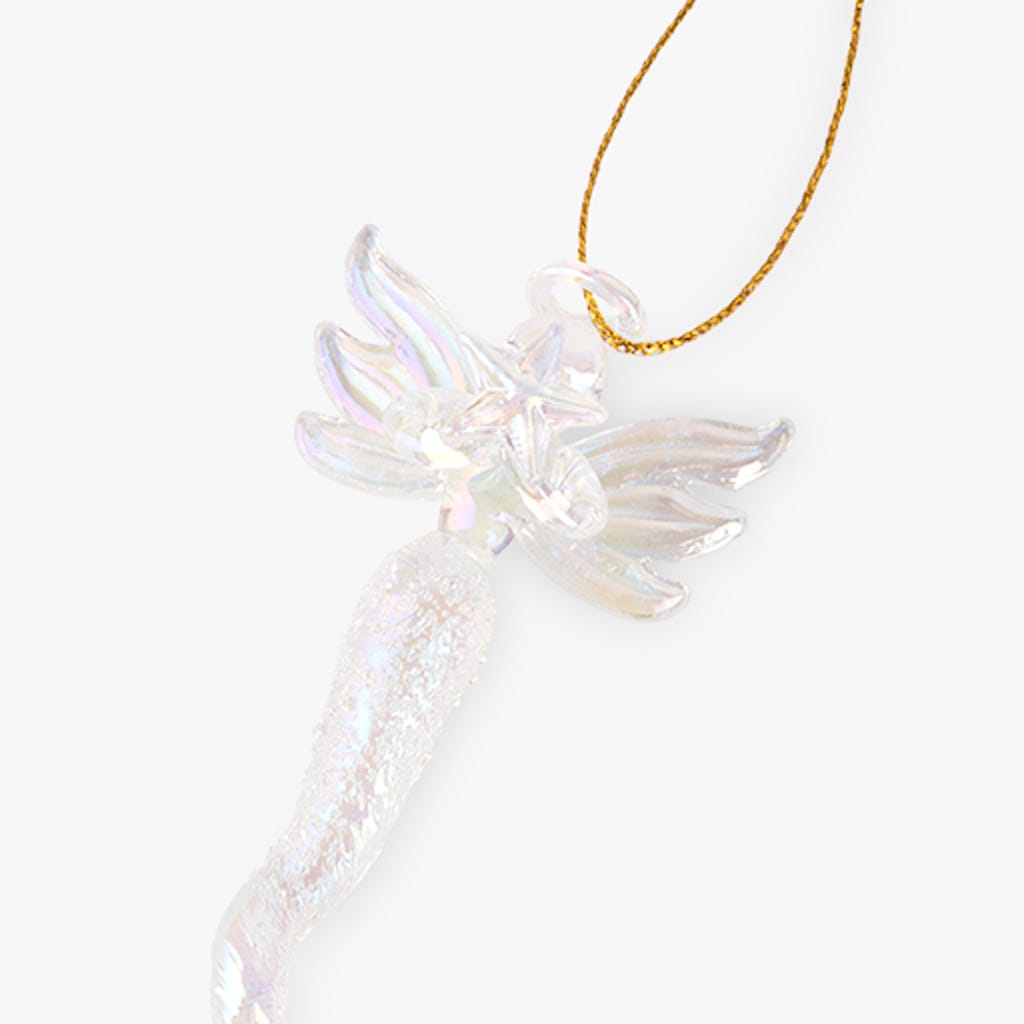 Enfeite anjo vidro II 13cm