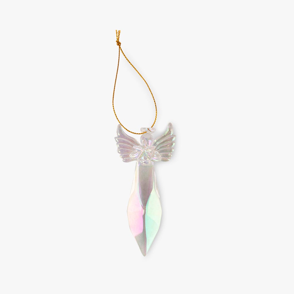 Enfeite Anjo vidro 10cm