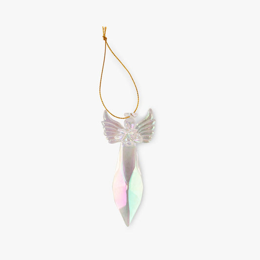 Adorno de ángel de cristal de 10 cm