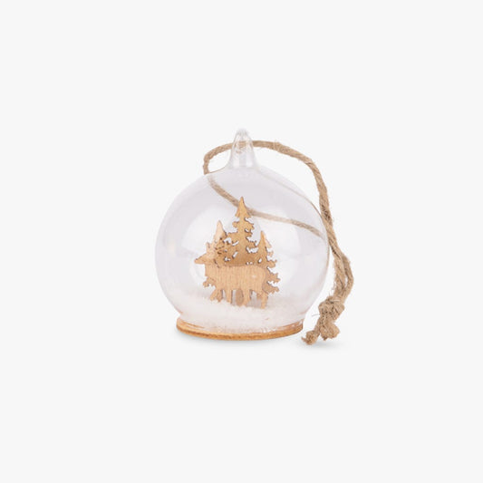 Boule de verre cerf de 5 cm