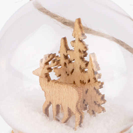 Boule de verre cerf de 5 cm