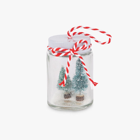 Adorno de botella con árbol 5x8cm