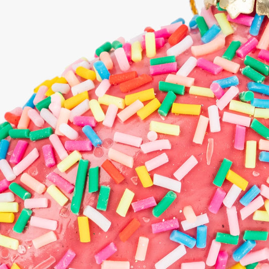 Enfeite Vidro Donut Multi 9cm