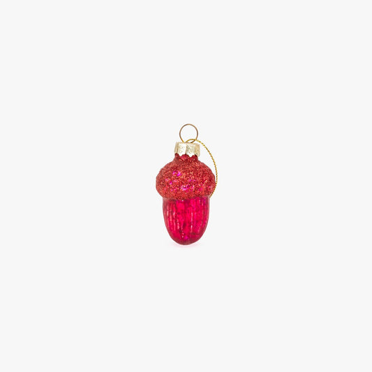 Gland rouge en verre 6cm COZY