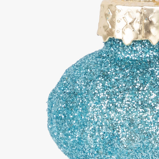 Adorno de cristal bellota azul 6cm COZY