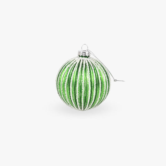 Boule en verre vert 8cm COZY