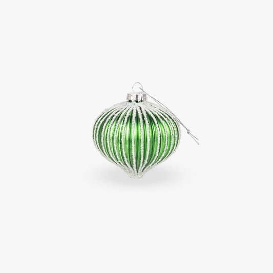 Boule de Verre Goutte Verte 11cm COZY