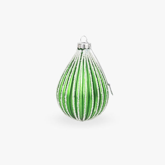 Boule de verre verte 11cm COZY