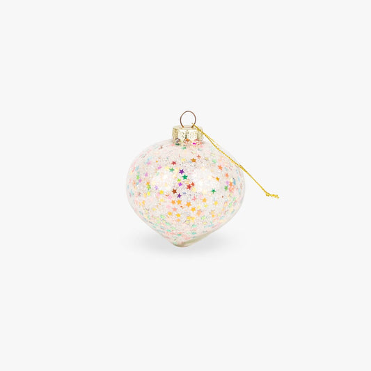 Bola Vidro Gota Colorido 8cm KITSCH