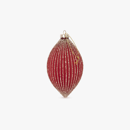 Goutte en Verre Rouge 14cm NEW BRIGHT