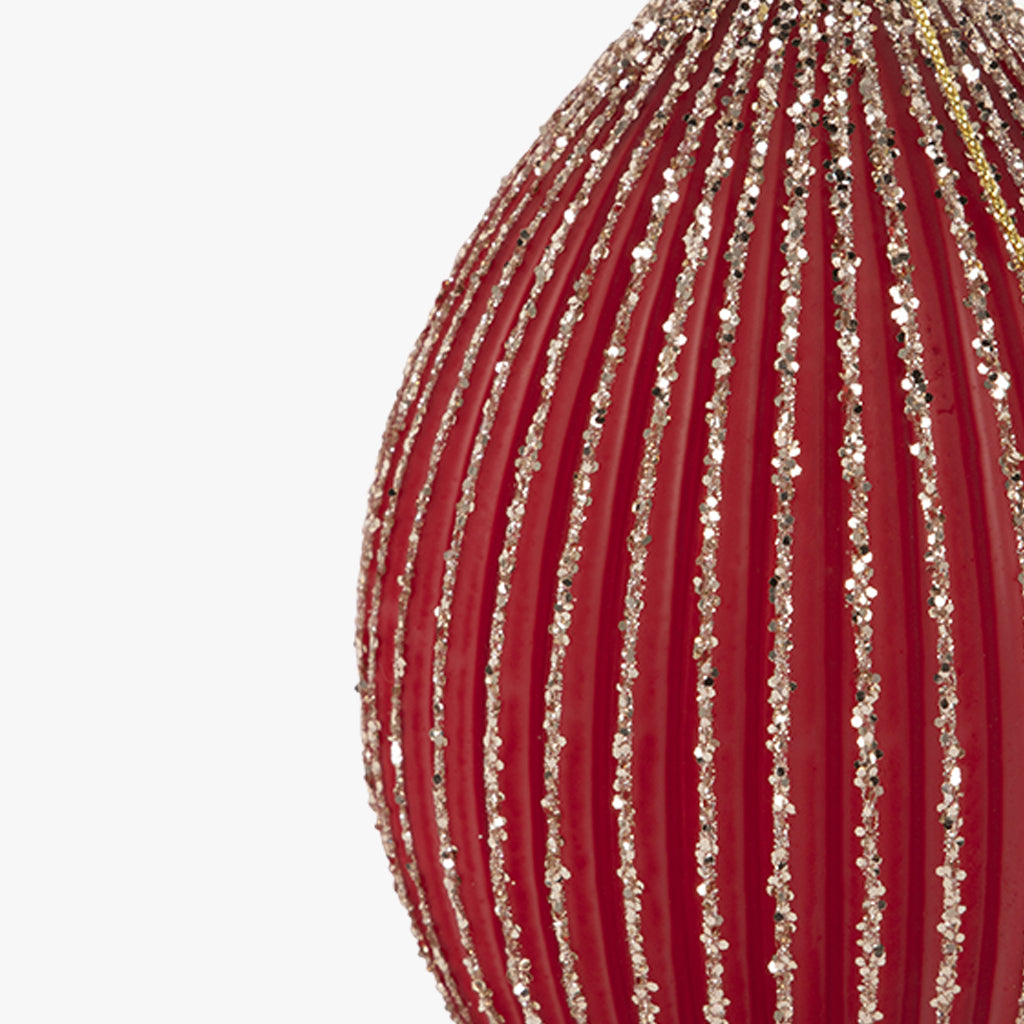 Goutte en Verre Rouge 14cm NEW BRIGHT