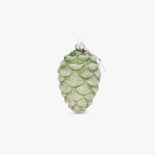Pomme de pin verte 13cm COZY