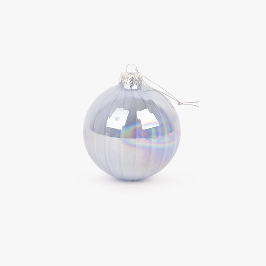 Bola Vidro Azul 8cm NEW BRIGHT