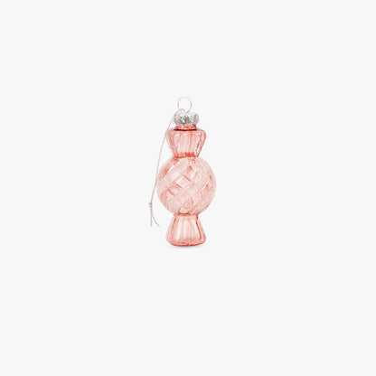 Ornement en verre rose bonbon 9,5cm KITSCH