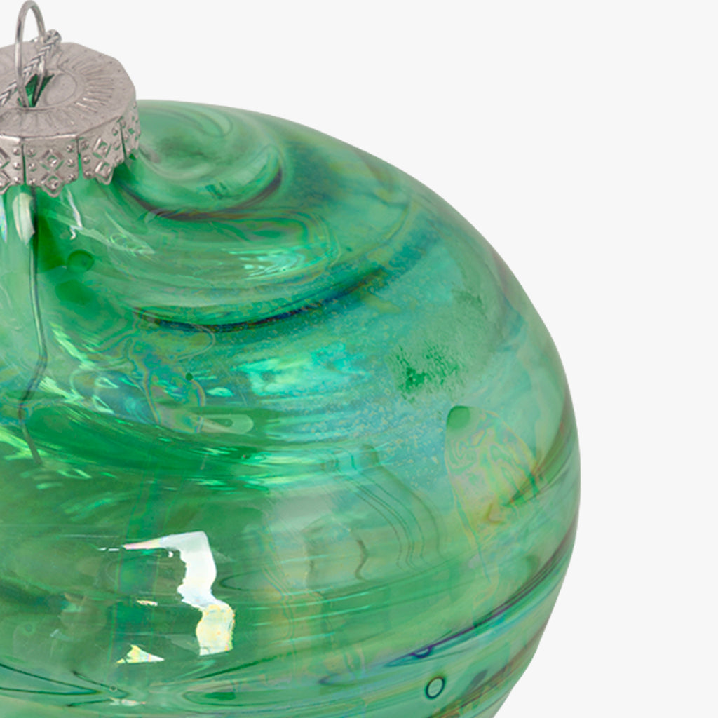 Bola Vidro Verde 10cm NEW BRIGHT