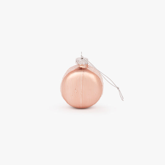 Ornement en verre Macaron rose 6cm KITSCH