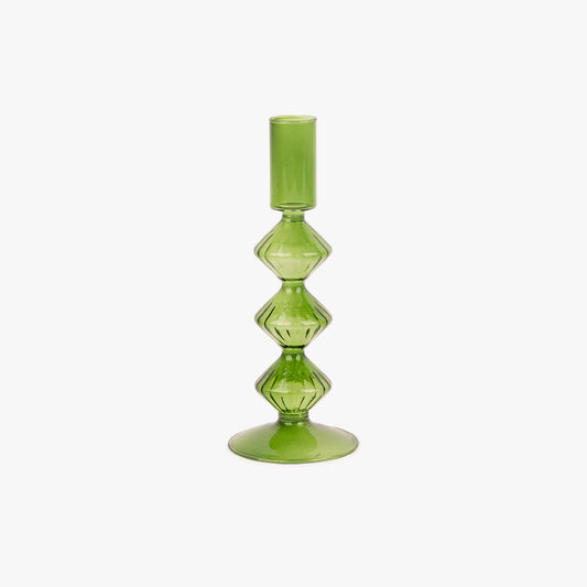 Castiçal vidro verde COZY