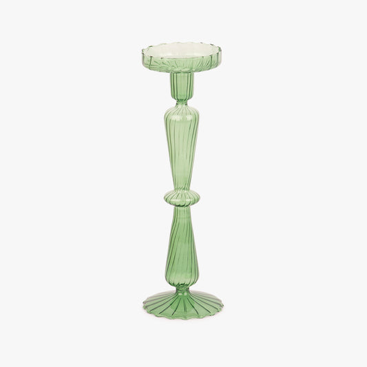 Castiçal vidro verde COZY