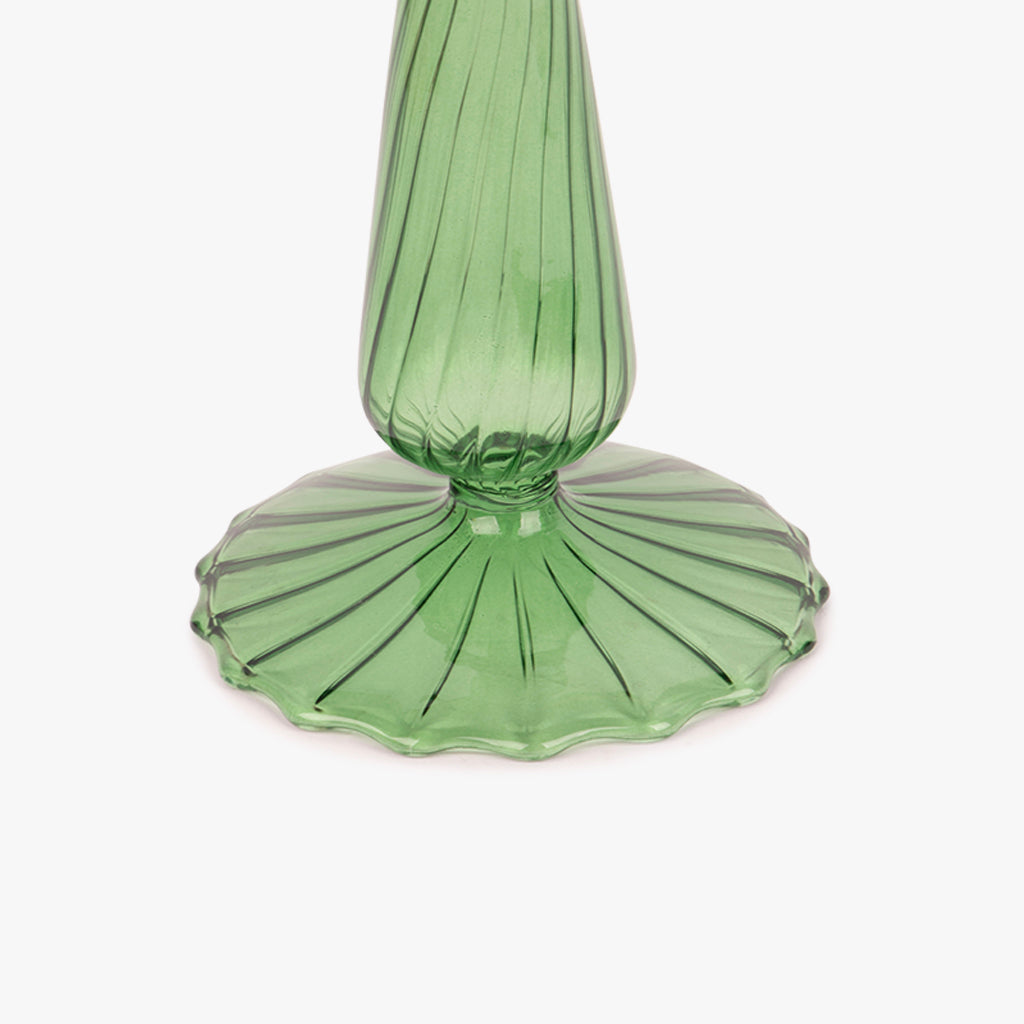 Castiçal vidro verde COZY