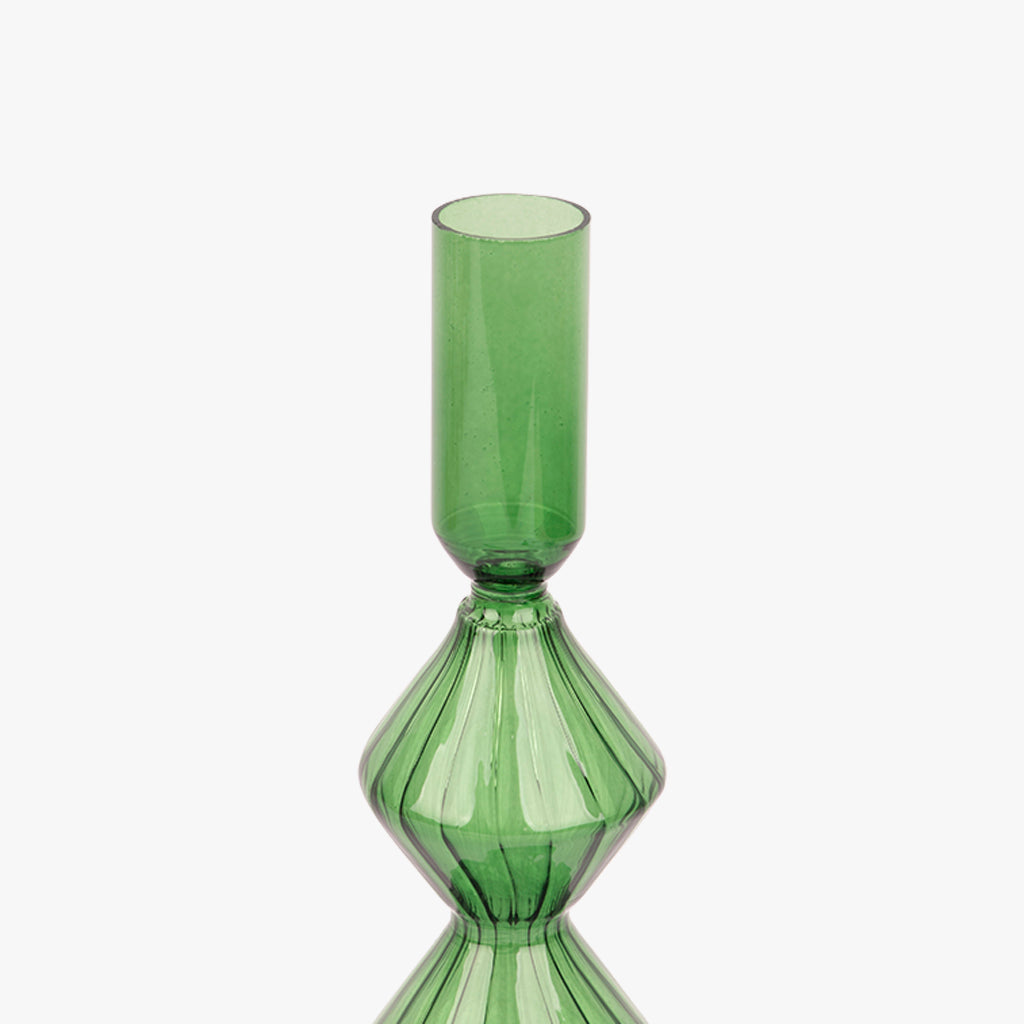 Green Glass Candleholder 30 cm COZY