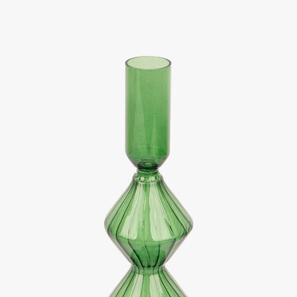 Green Glass Candleholder 30 cm COZY