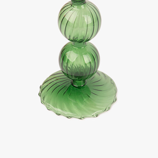 Green Glass Candleholder 18 cm COZY