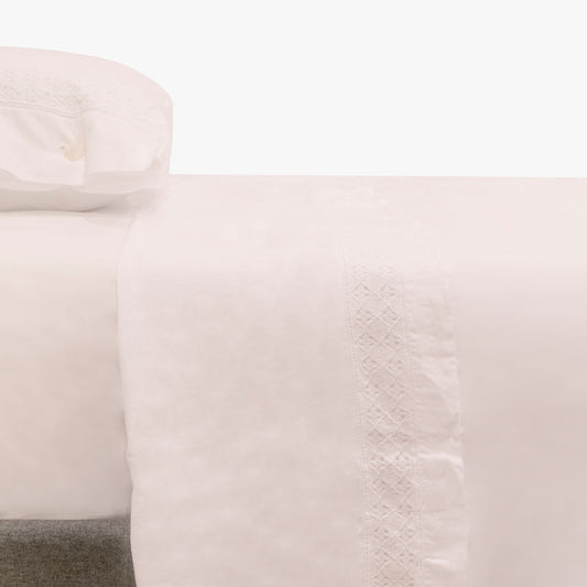 Drap plat blanc - Lit 80/90 (160x280cm) PARIS